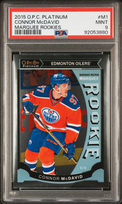 Connor McDavid 2015 OPC Platinum #M1 PSA 9 Mint 3880