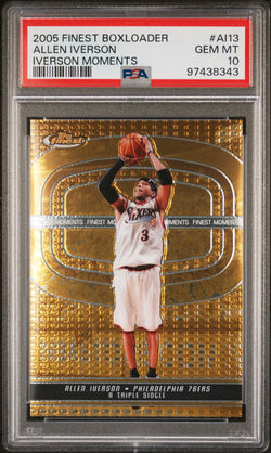 Allen Iverson 2005 Finest Boxloader #AI13 #157/399 PSA 10 Gem Mint