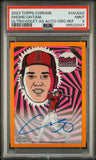 Shohei Ohtani 2023 Topps Chrome Ultraviolet Orange Auto #9/25 PSA 9 Mint