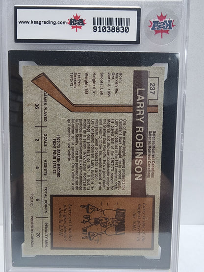 Larry Robinson 1973 O-Pee-Chee #237 KSA 8 Nm-Mint