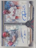 Trea Turner + Rhys Hoskins 2023 Topps Museum Collection Dual Auto #5/15