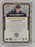 Cole Perfetti 2021 Upper Deck Stature Rookie Patch Auto #5/15