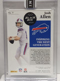 Josh Allen 2021 Panini Encased Auto 2024 Black Box 1/1