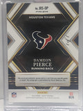 Dameon Pierce 2022 Panini Select Jumbo Black Patch 1/1 Texans Logo