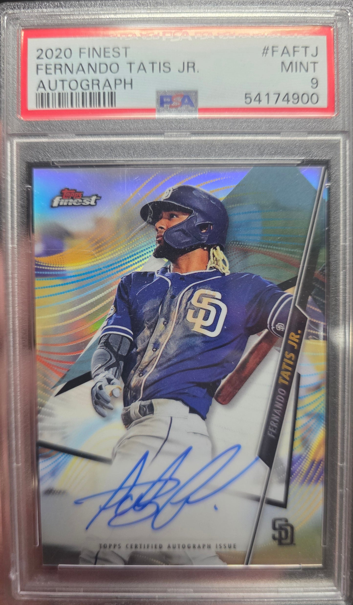 Fernando Tatis Jr. 2020 Finest Autograph PSA 9 Mint