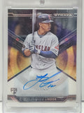 Francisco Lindor 2015 Topps Strata Black Auto Rookie #46/50