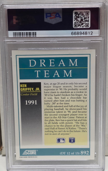 Ken Griffey Jr. 1991 Score #892 Dream Team PSA 10 Gem Mint 4812