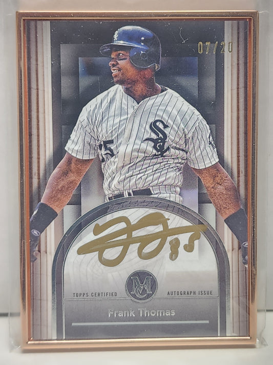 Frank Thomas 2024 Topps Museum Collection Framed Bronze Auto #7/20