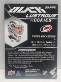 Pyotr Kochetkov 2022 Upper Deck SPX Black Lustrous Rookie Patch Auto #9/125