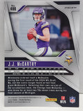 JJ McCarthy 2024 Panini Prizm #400 Rookie Silver Auto