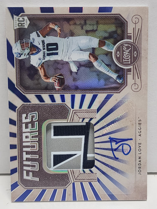 Jordan Love 2020 Panini Legacy Futures Rookie Patch Auto #1/25