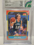 Brad Davis 1986 Fleer Basketball Jersey Fusion Patch Auto BGS Auto 10