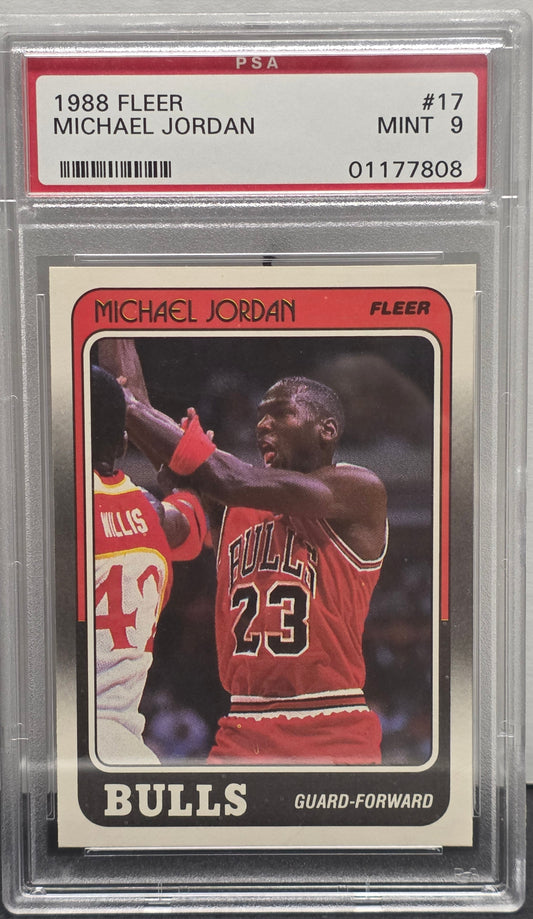 Michael Jordan 1988 Fleer #17 PSA 9 Mint 7808