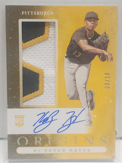 Ke'Bryan Hayes 2022 Panini Origins Jumbo Patch Auto #8/10