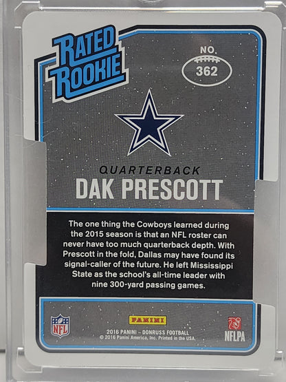 Dak Prescott 2016 Donruss Rookie Press Proof Die-Cut #2/75