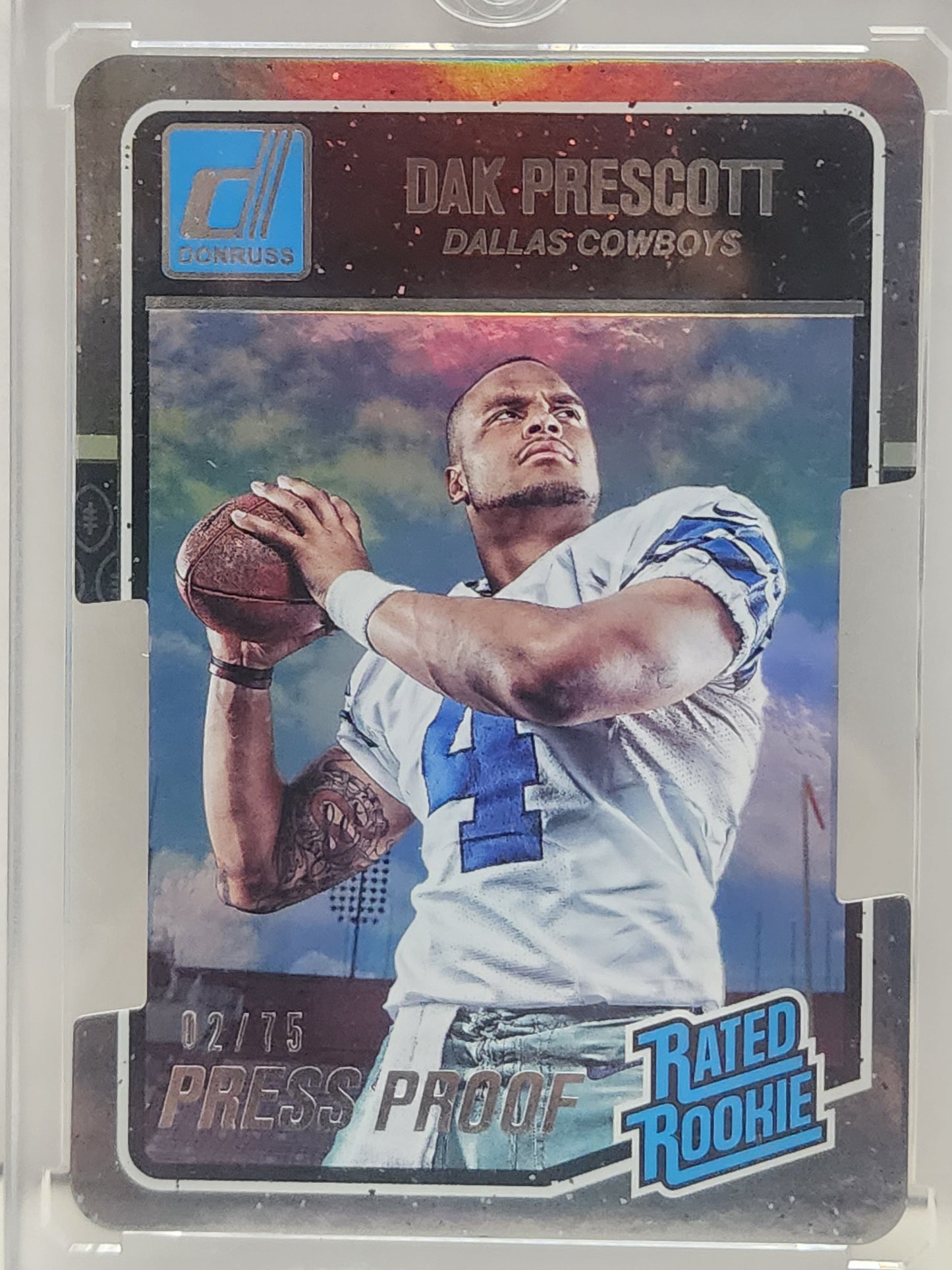 Dak Prescott 2016 Donruss Rookie Press Proof Die-Cut #2/75