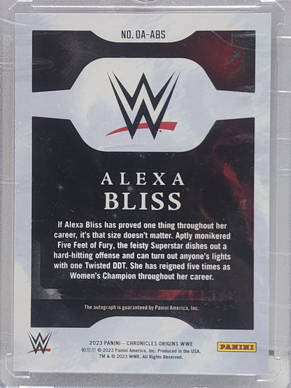 Alexa Bliss 2023 Panini Origins Autograph