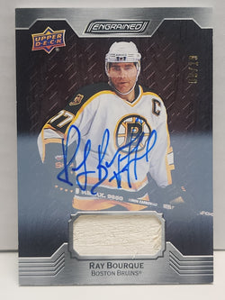 Ray Bourque 2023 Upper Deck Engrained Stick Auto #9/10