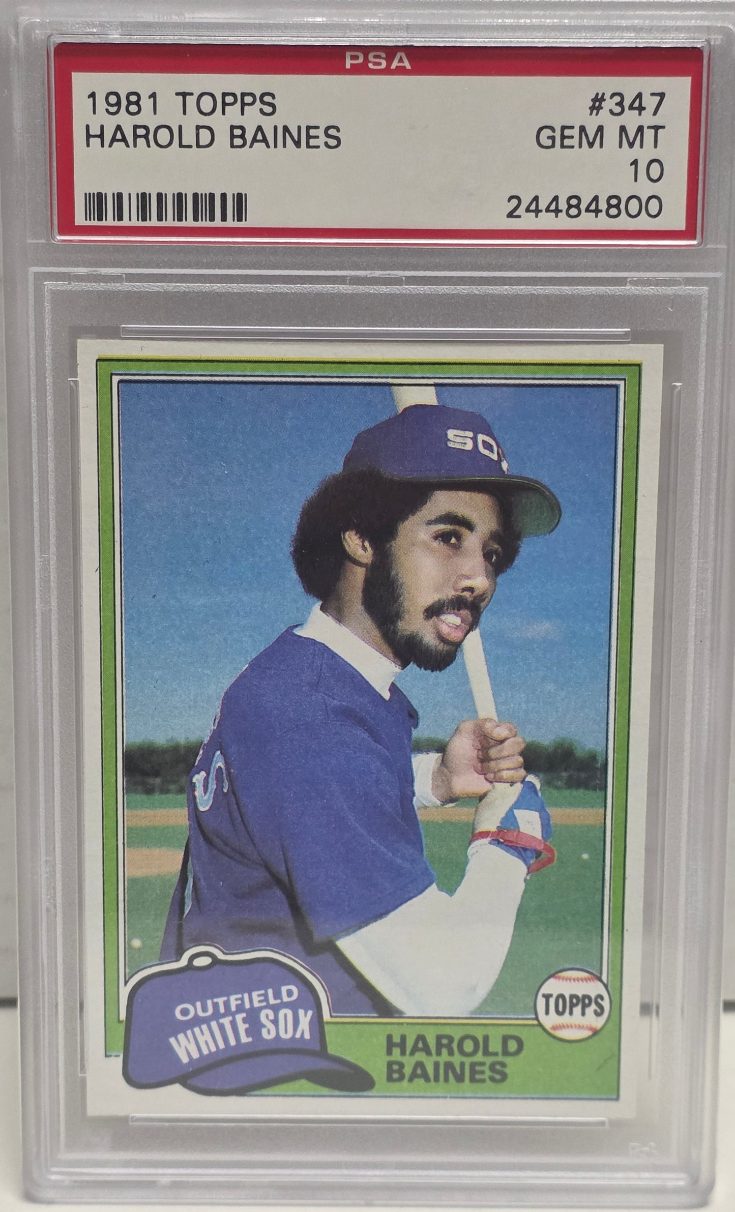 Harold Baines 1981 Topps Rookie #347 PSA 10 Gem Mint