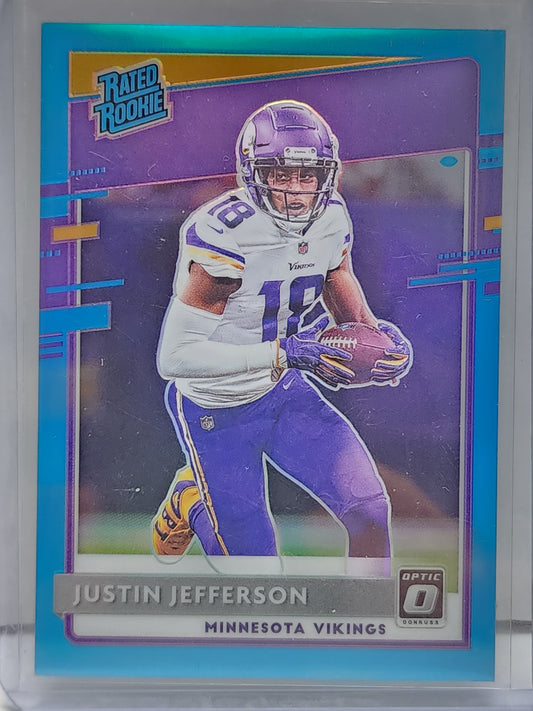 Justin Jefferson 2020 Donruss Optic Rookie #165 Aqua #260/299