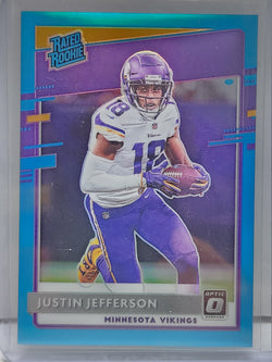 Justin Jefferson 2020 Donruss Optic Rookie #165 Aqua #260/299