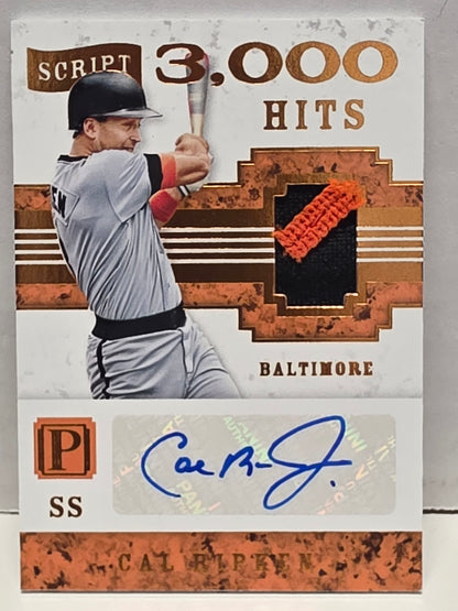 Cal Ripken Jr. 2016 Panini Pantheon Patch Auto #1/5