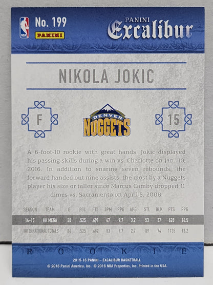 Nikola Jokic 2015 Panini Excalibur Rookie #199