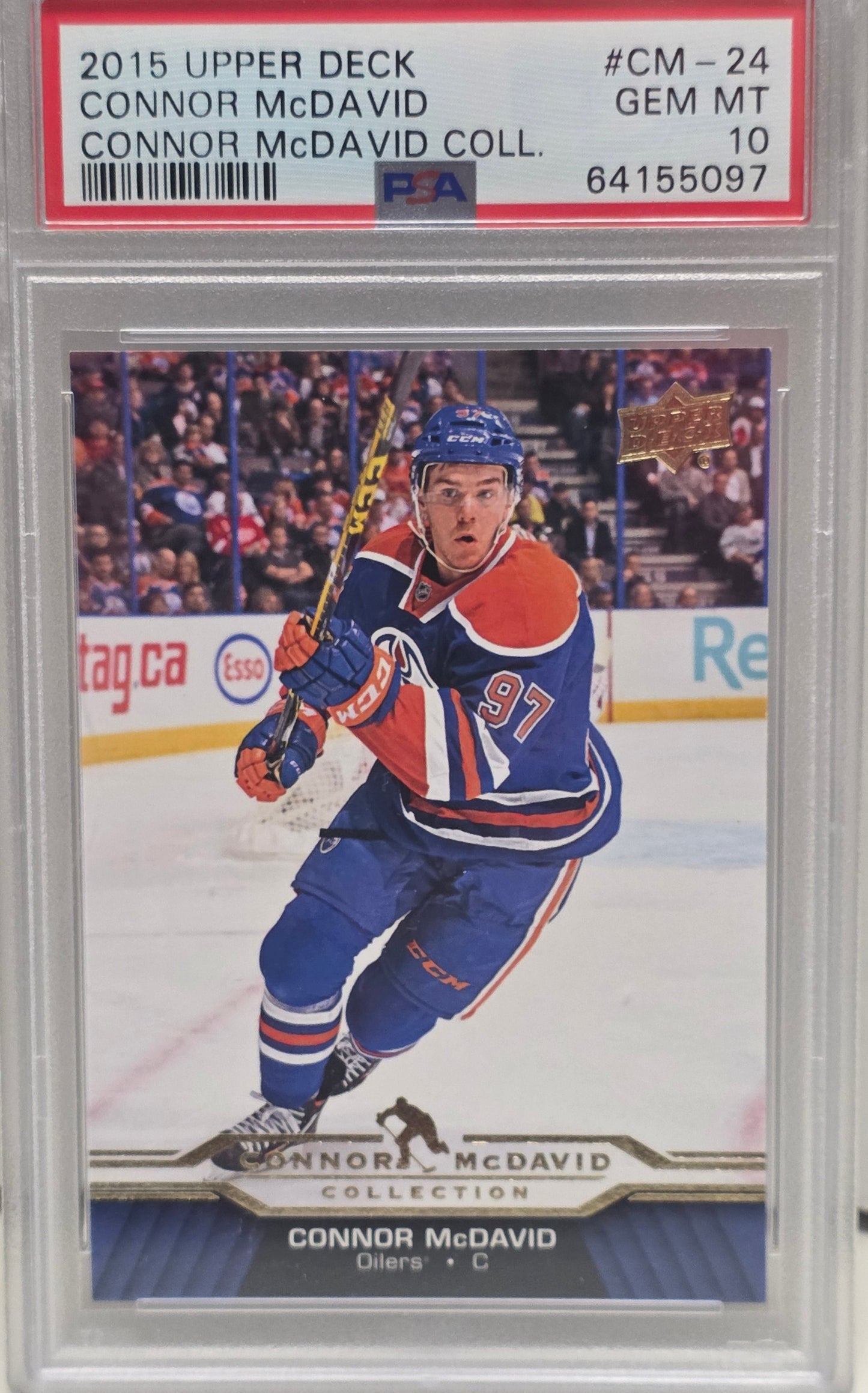 Connor McDavid 2015 Upper Deck McDavid Collection #CM-24 PSA 10 Gem Mint