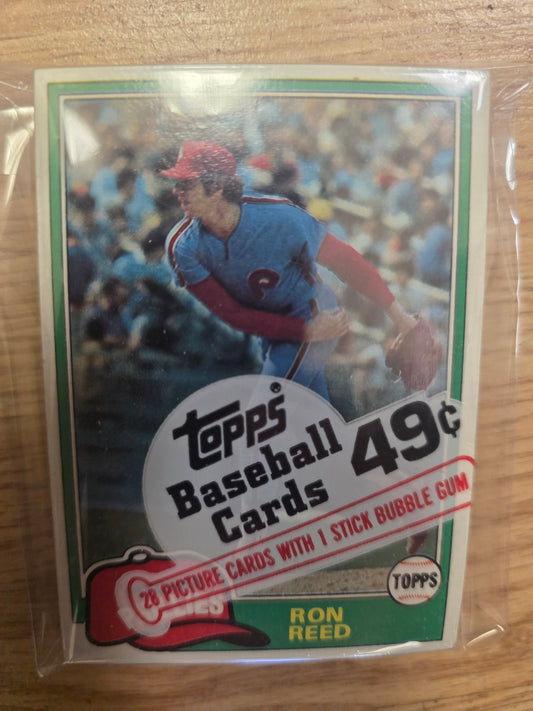 1981 Topps Baseball Cello Pack