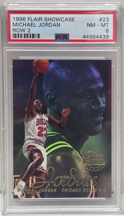 Michael Jordan 1996 Flair Showcase #23 PSA 8 Nm-Mint 4439