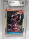 Charles Barkley 1986 Fleer #8 BGS Authentic Altered