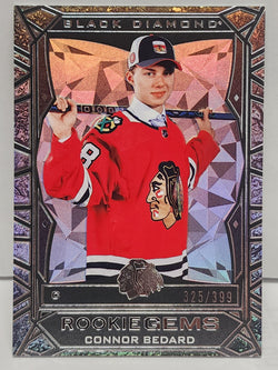 Connor Bedard 2023 Upper Deck Black Diamond Rookie Gems #325/399