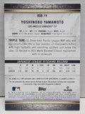 Yoshinobu Yamamoto 2024 Topps Triple Threads Rookie Auto Jersey #27/99