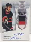 Jake Sanderson 2022 Upper Deck The Cup Rookie Patch Auto #24/249