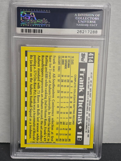 Frank Thomas 1990 Topps Tiffany Rookie #414 PSA 10 Gem Mint