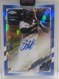 Jazz Chisholm 2021 Topps Chrome Sapphire Auto Rookie