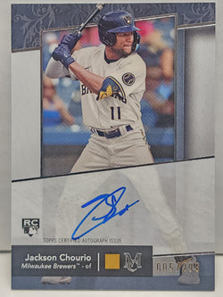 Jackson Chourio 2024 Topps Museum Collection Archival Rookie Auto #5/299