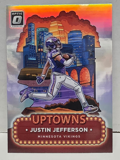 Justin Jefferson 2024 Panini Donruss Optic Uptowns
