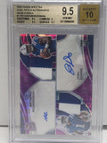 Anthony Richardson + Josh Downs 2023 Panini Spectra Neon Purple Dual Patch Auto #29/30 BGS 9.5 Auto 10