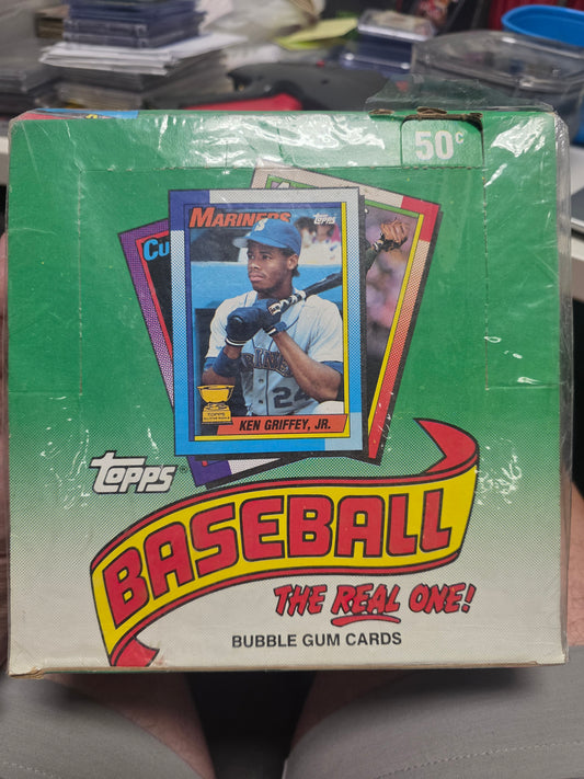 1990 Topps Baseball Wax Box - Oversized Box