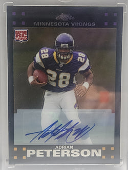 Adrian Peterson 2007 Topps Chrome Autographed Rookie