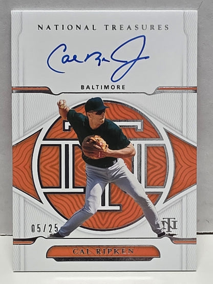Cal Ripken Jr. 2022 Panini National Treasures Autograph #5/25