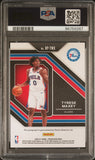 Tyrese Maxey 2020 PAnini Prizm Rookie Prenmaship Auto PSA 9 Auto 10