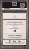Jordan Lawlar 2024 Topps Pristine Blue Pristine Rookie Auto #67/75 PSA 10 Gem Mint