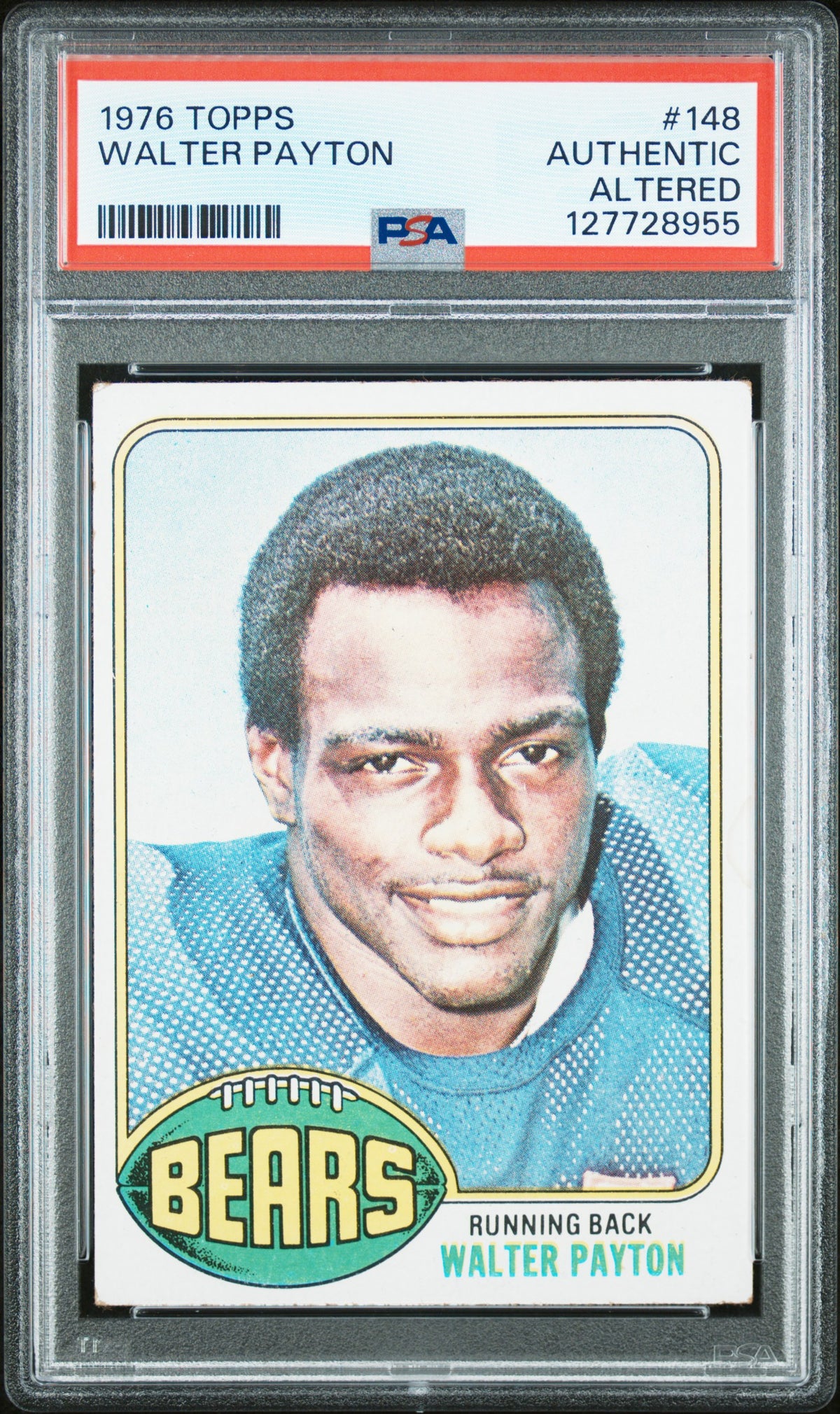 Authentic Altered Walter Payton 1976 Topps Rookie #148 PSA Authentic Altered – Three ...