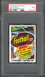 1984 Topps Football Cello Pack with Eric Dickerson on Top PSA 9 Mint