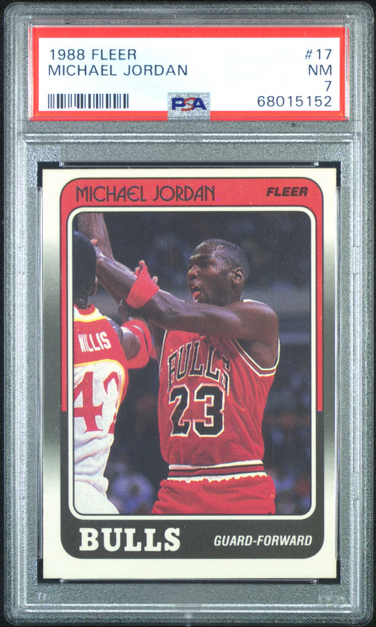 Michael Jordan 1988 Fleer #17 PSA 7 Near Mint