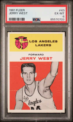 Jerry West 1961 Fleer #43 PSA 6 Ex-Mint