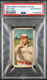 Joe Lake New York 1909-11 T206 Sweet Caporal 150/30 PSA Auth