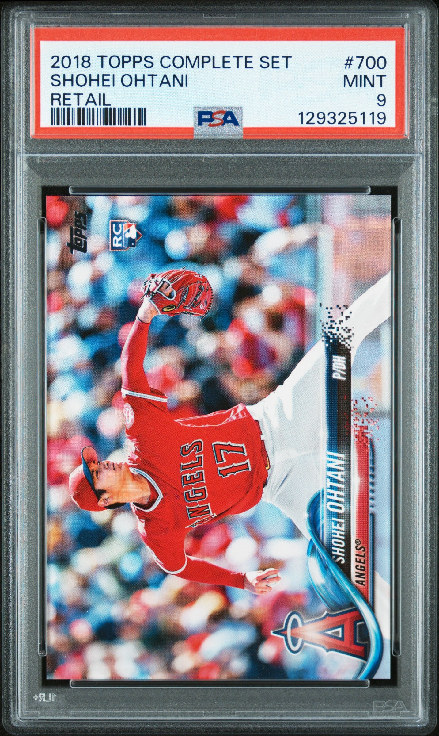Shohei Ohtani 2018 Topps Complete Set Rookie #700 PSA 9 Mint